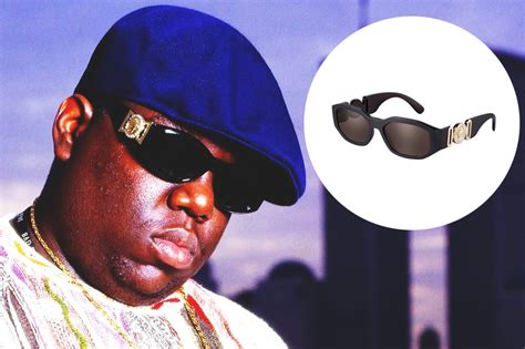 notorious big versace sunglasses|biggie smalls without glasses.